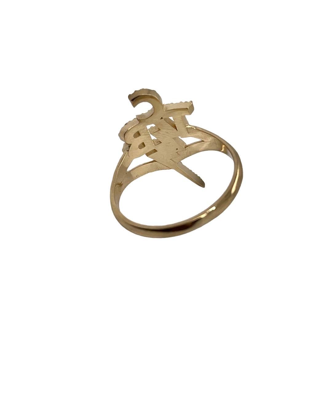 TCB Elvis Presley 14k Yellow Gold 0.36 TCW Natural Diamond Women's Ring