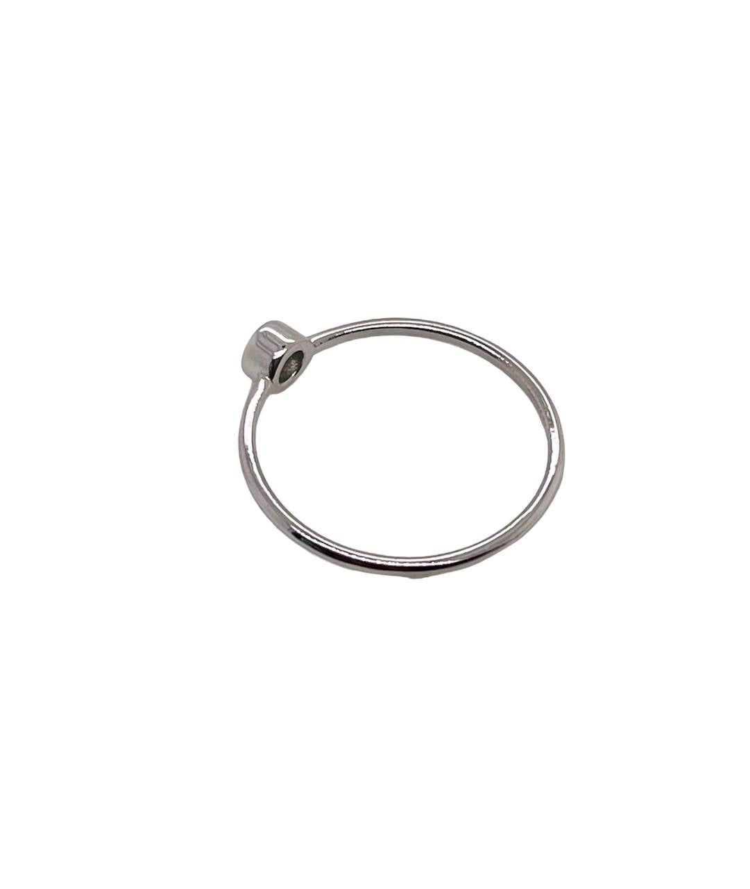 14k Yellow White Rose Gold Natural Diamond Bezel Set Diamond Solitaire Ring