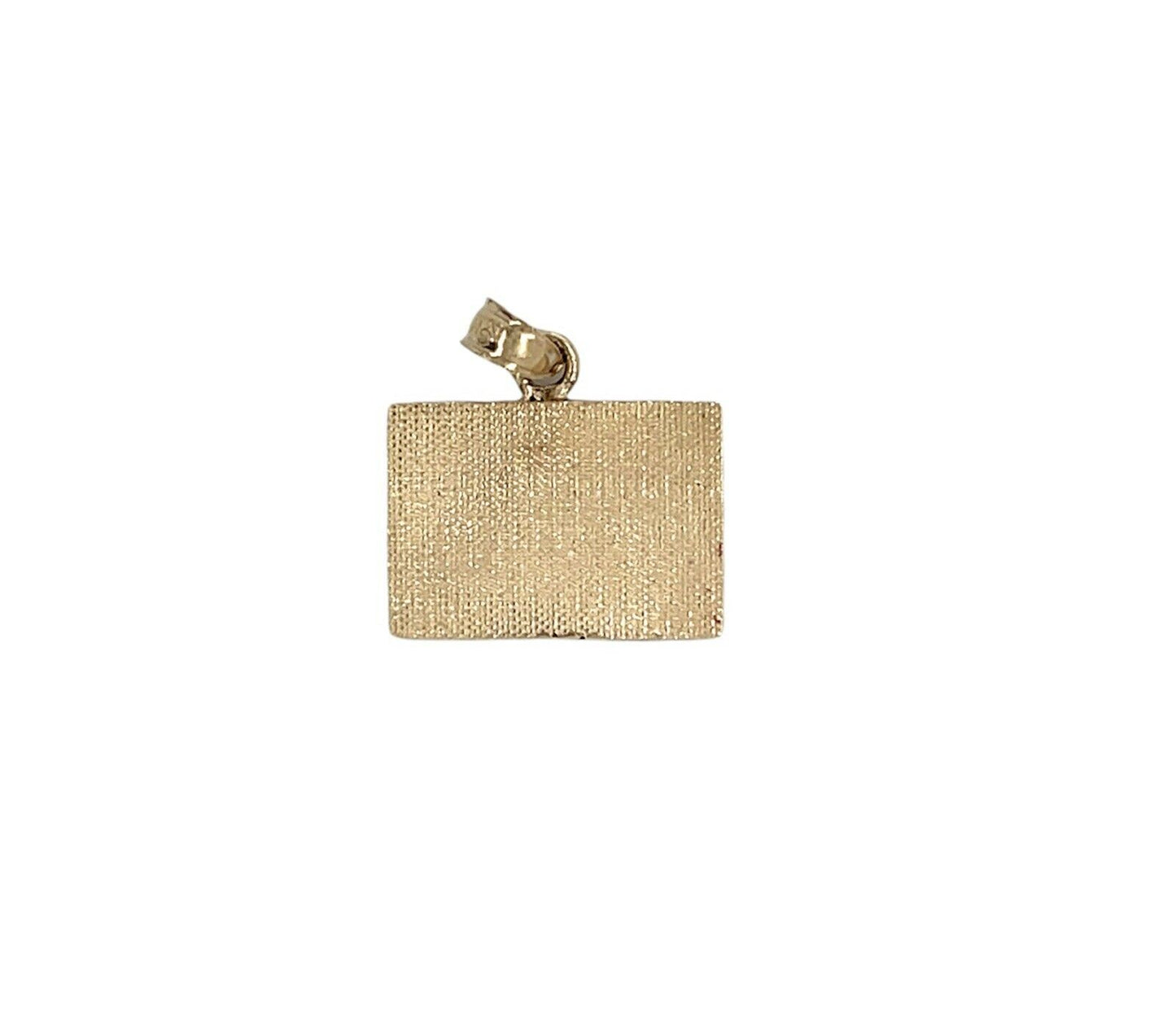 14k Yellow Gold Enameled United States Flag Pendant