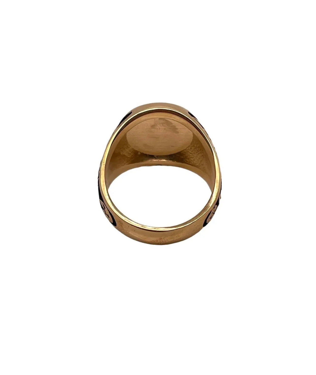 14k Solid Yellow Gold Masonic Freemason Men's Ring 13.8 Grams