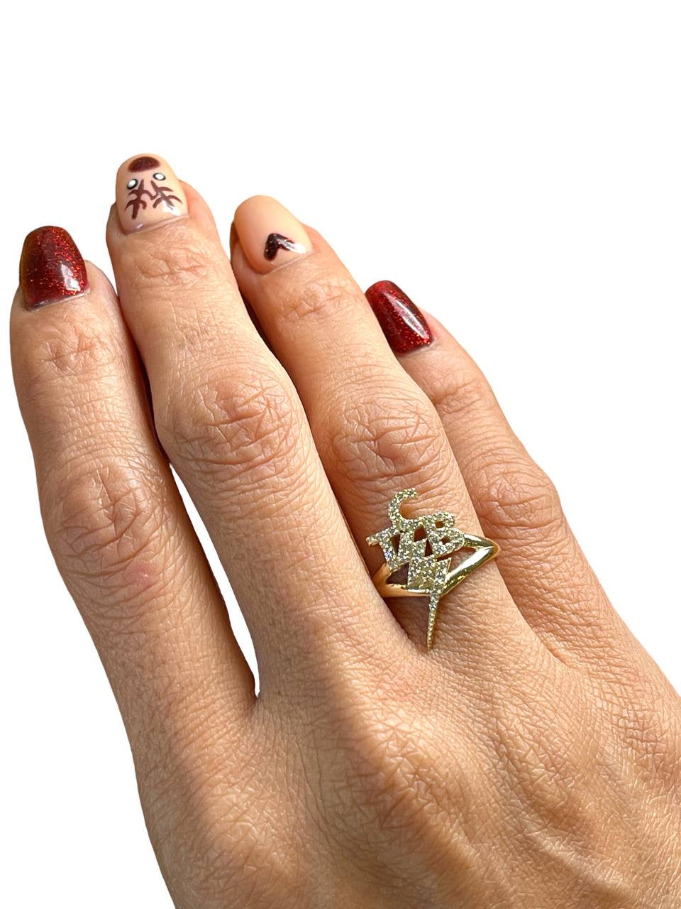 TCB Elvis Presley 14k Yellow Gold 0.36 TCW Natural Diamond Women's Ring