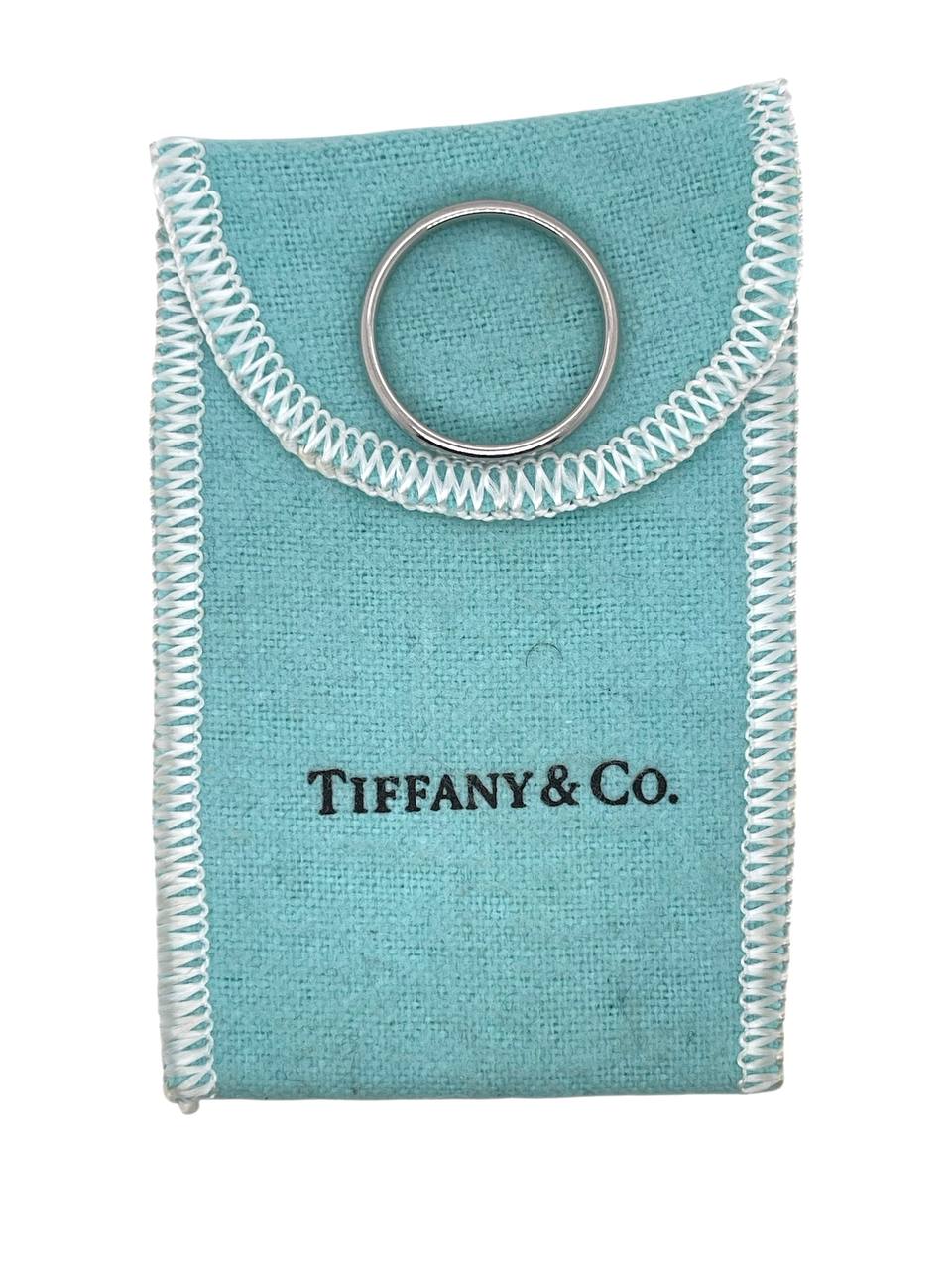 Tiffany & Co. 950 Platinum Wedding Band Ring 3 mm Size 7.5