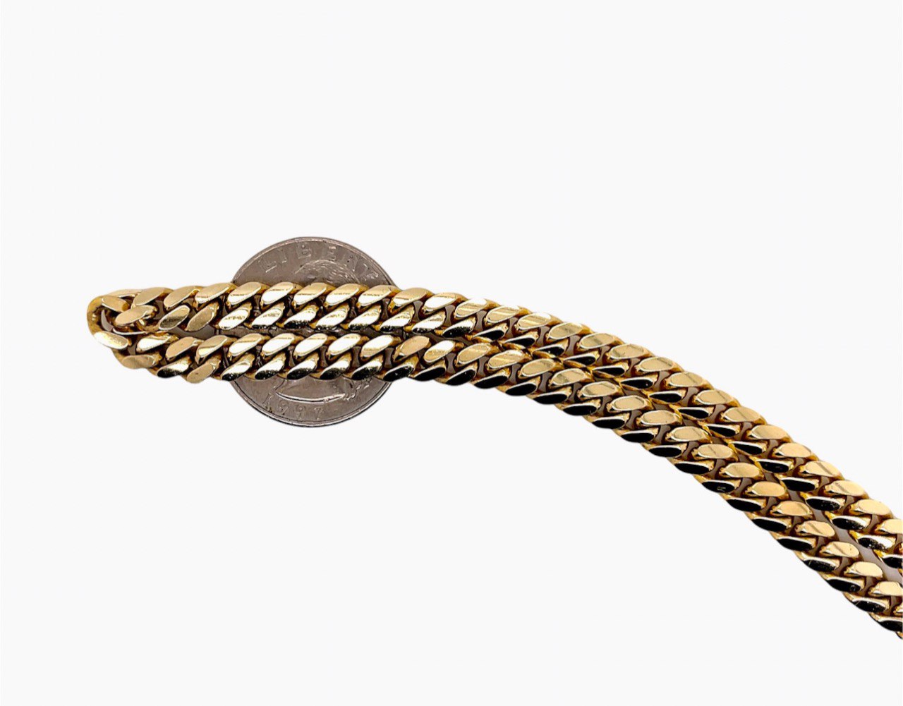 80.9 Grams Solid 14k Yellow Gold Mens Miami Cuban Link Chain Necklace 26" 6.5 MM