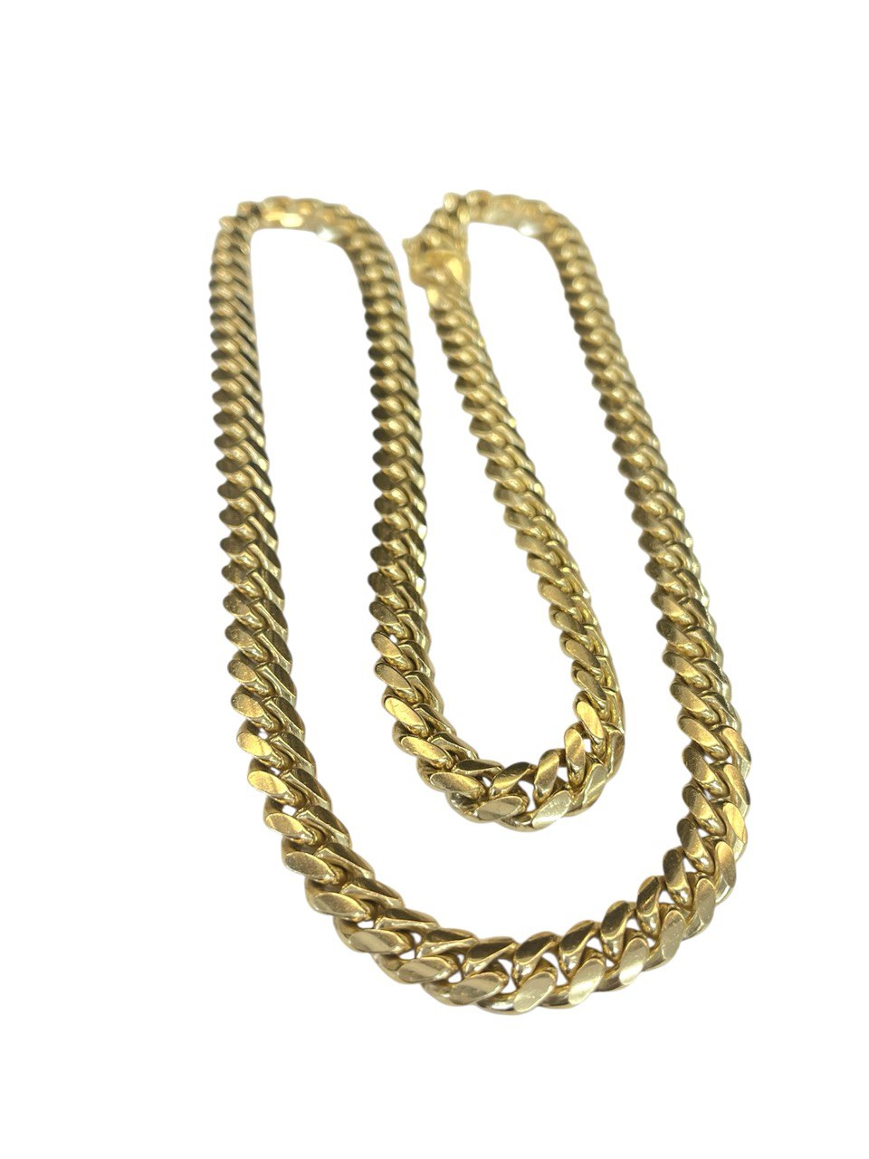 145.8 Gr Mens 14k Solid Yellow Gold Miami Cuban Link Chain Necklace 8.7 MM 26.25 in