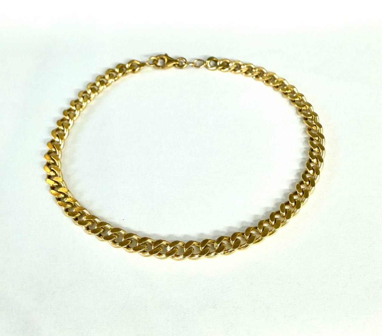 16.4 Grams 18k Solid Yellow Gold Mens Miami Cuban Curb Bracelet 5 MM 8.5 in