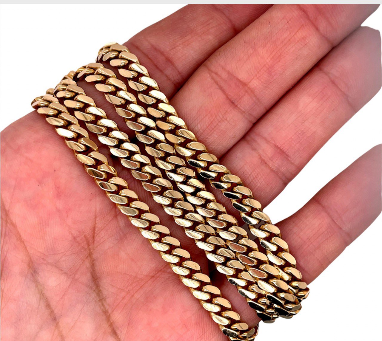 80.9 Grams Solid 14k Yellow Gold Mens Miami Cuban Link Chain Necklace 26" 6.5 MM