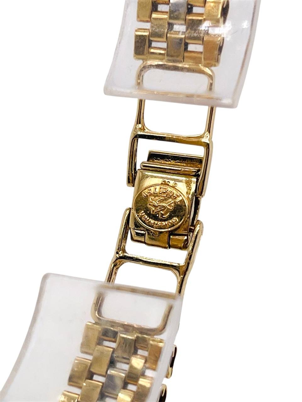 18K Solid Two Tone Gold Jubilee Link Men's Bracelet 22.6 Gr, 8.5 in