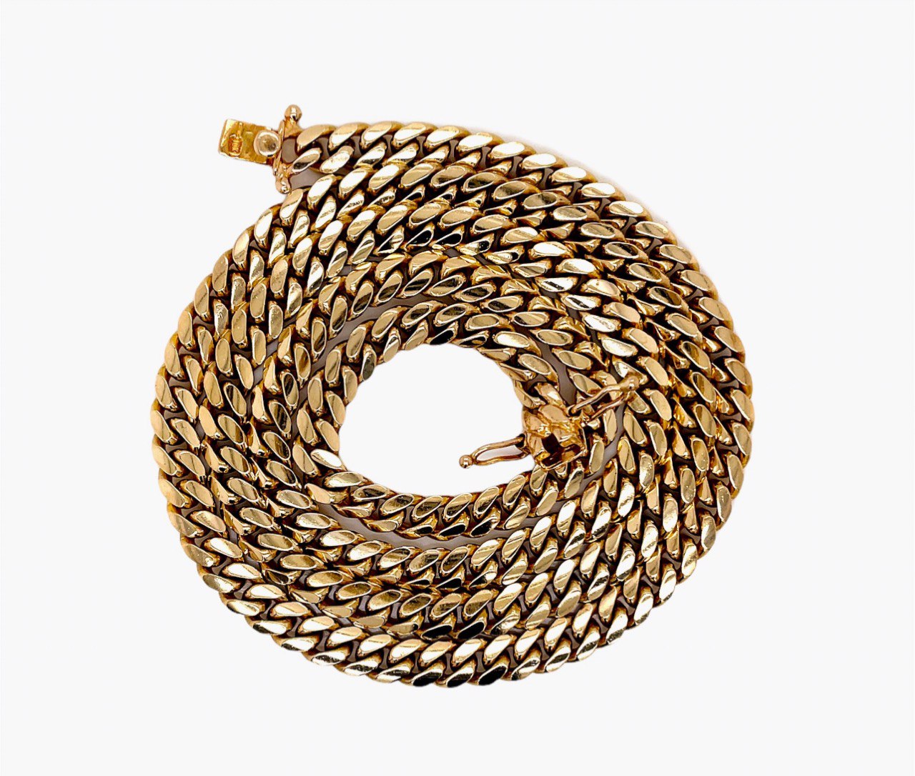 80.9 Grams Solid 14k Yellow Gold Mens Miami Cuban Link Chain Necklace 26" 6.5 MM