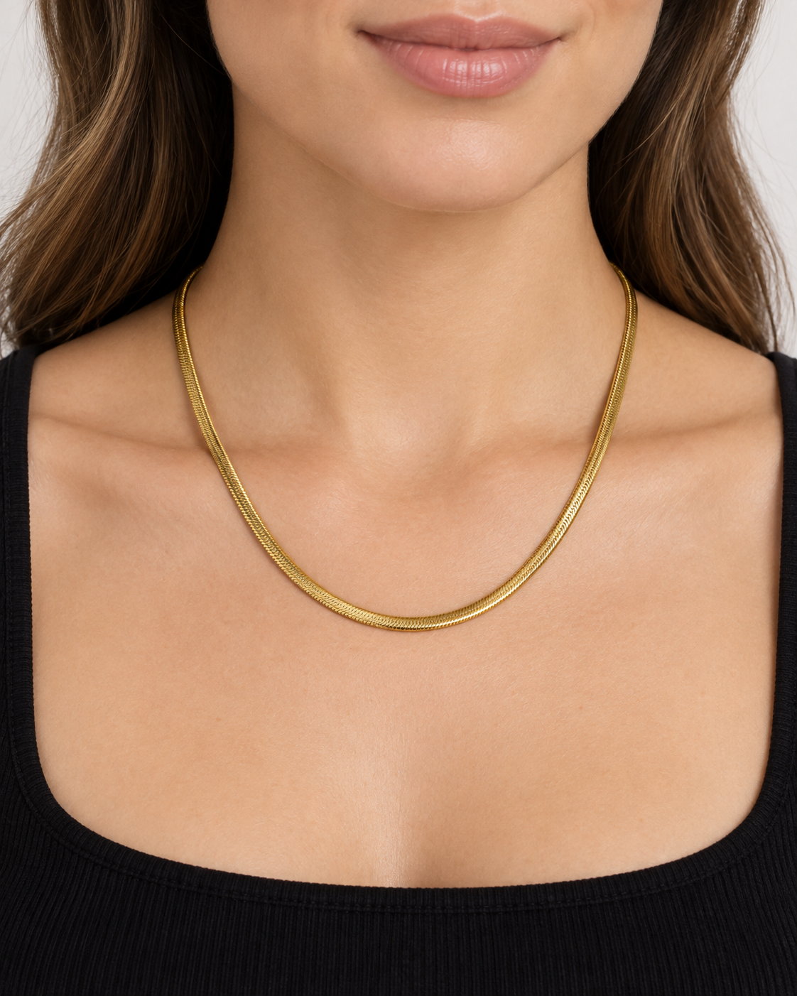 18K Yellow Gold 3.3mm Snake Chain Necklace – 17" – 10.7g