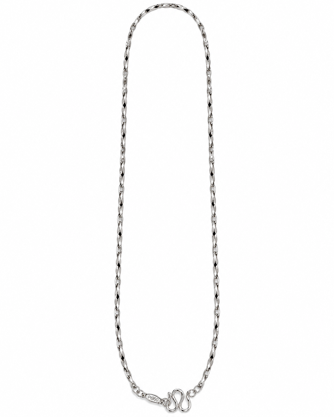 Pt950 Platinum Fine Dainty Chain Necklace 16.5" Thin Delicate Link 3.7 Grams