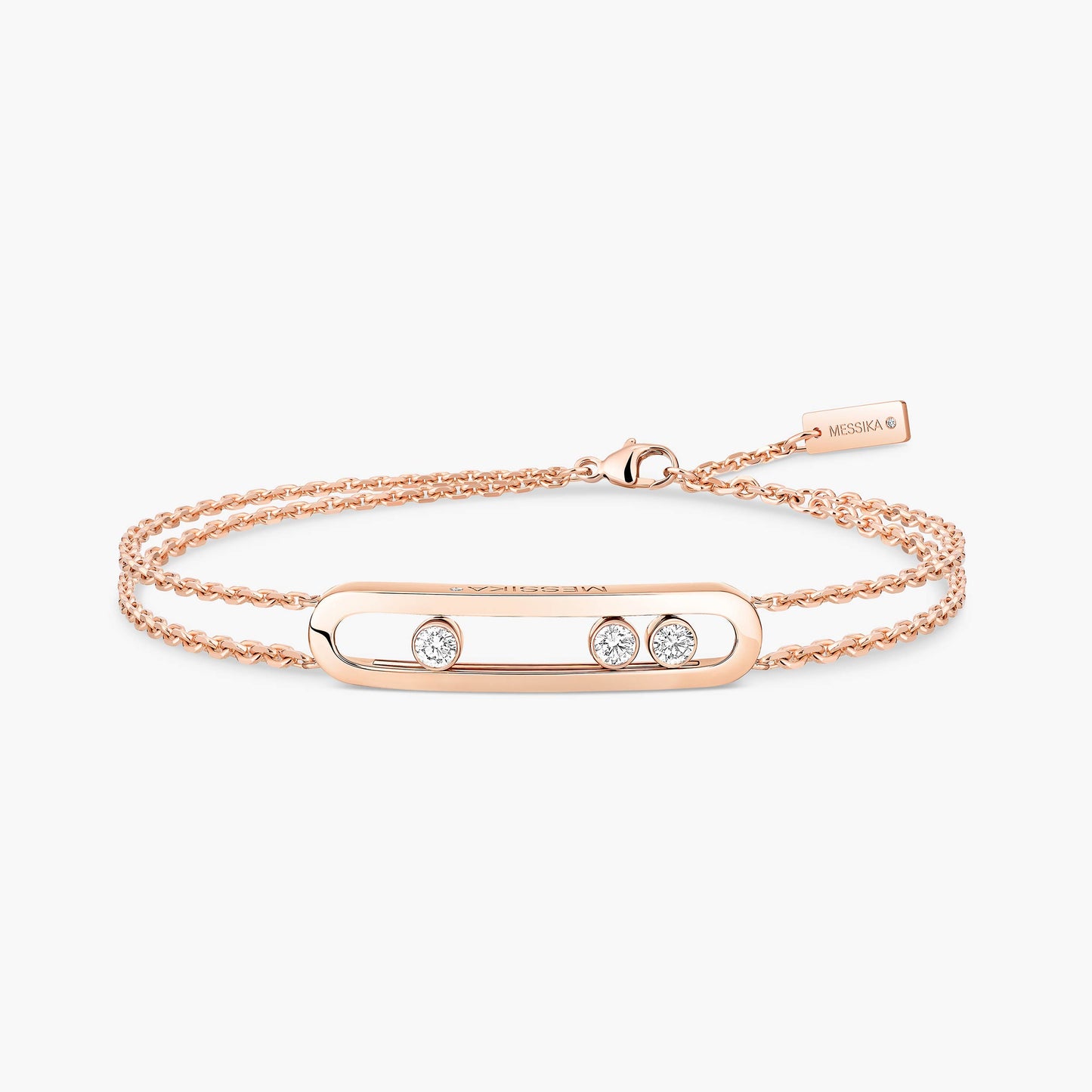 Messika Move Classique 18k Rose Gold Diamond Bracelet