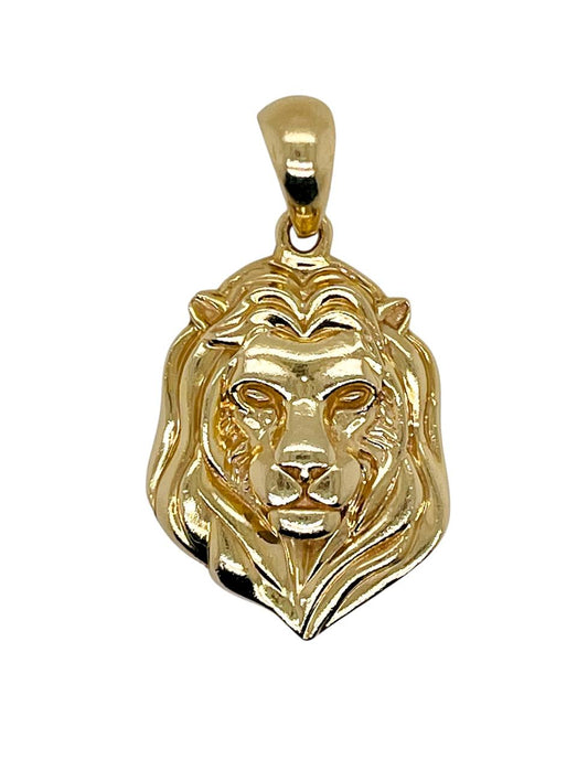 Jacoje Standard Lion Pendant 14k Solid Yellow Gold