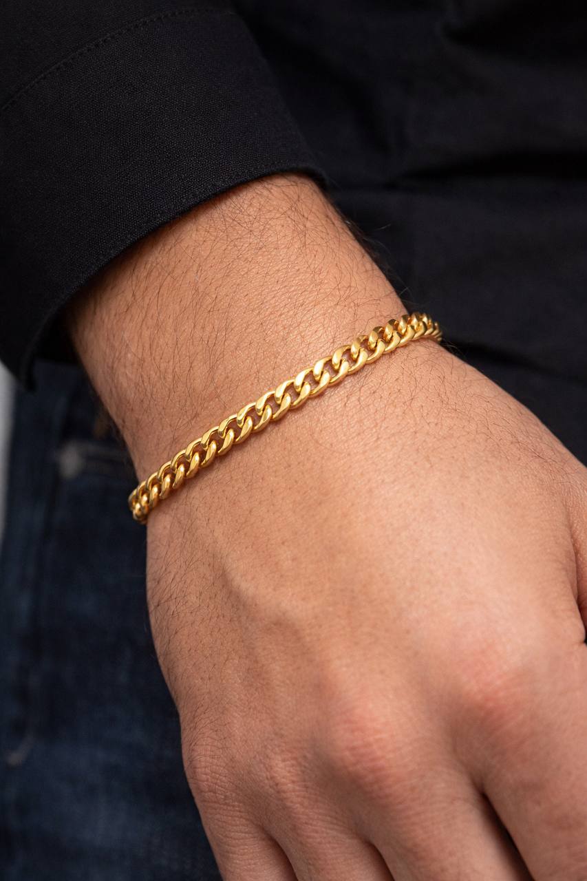 16.4 Grams 18k Solid Yellow Gold Mens Miami Cuban Curb Bracelet 5 MM 8.5 in