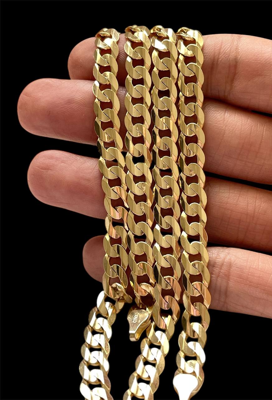 14K Solid Gold Cuban Link Chain – 26 Inch 7mm | Heavy Miami Cuban Necklace 46.6g