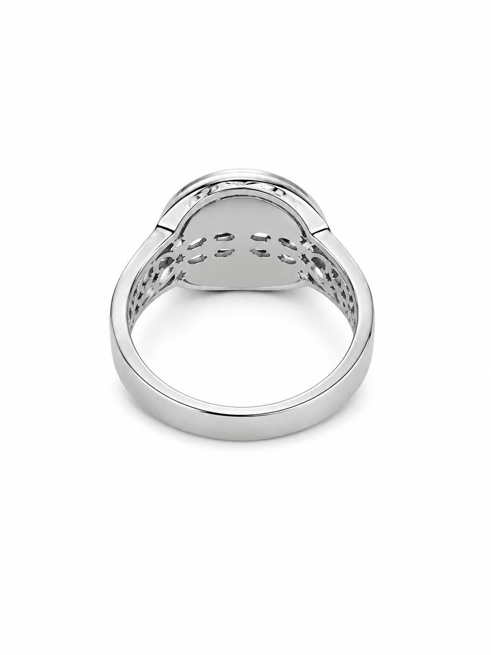 18K White Gold Baháʼí Ism-i-Aʻzam Ring