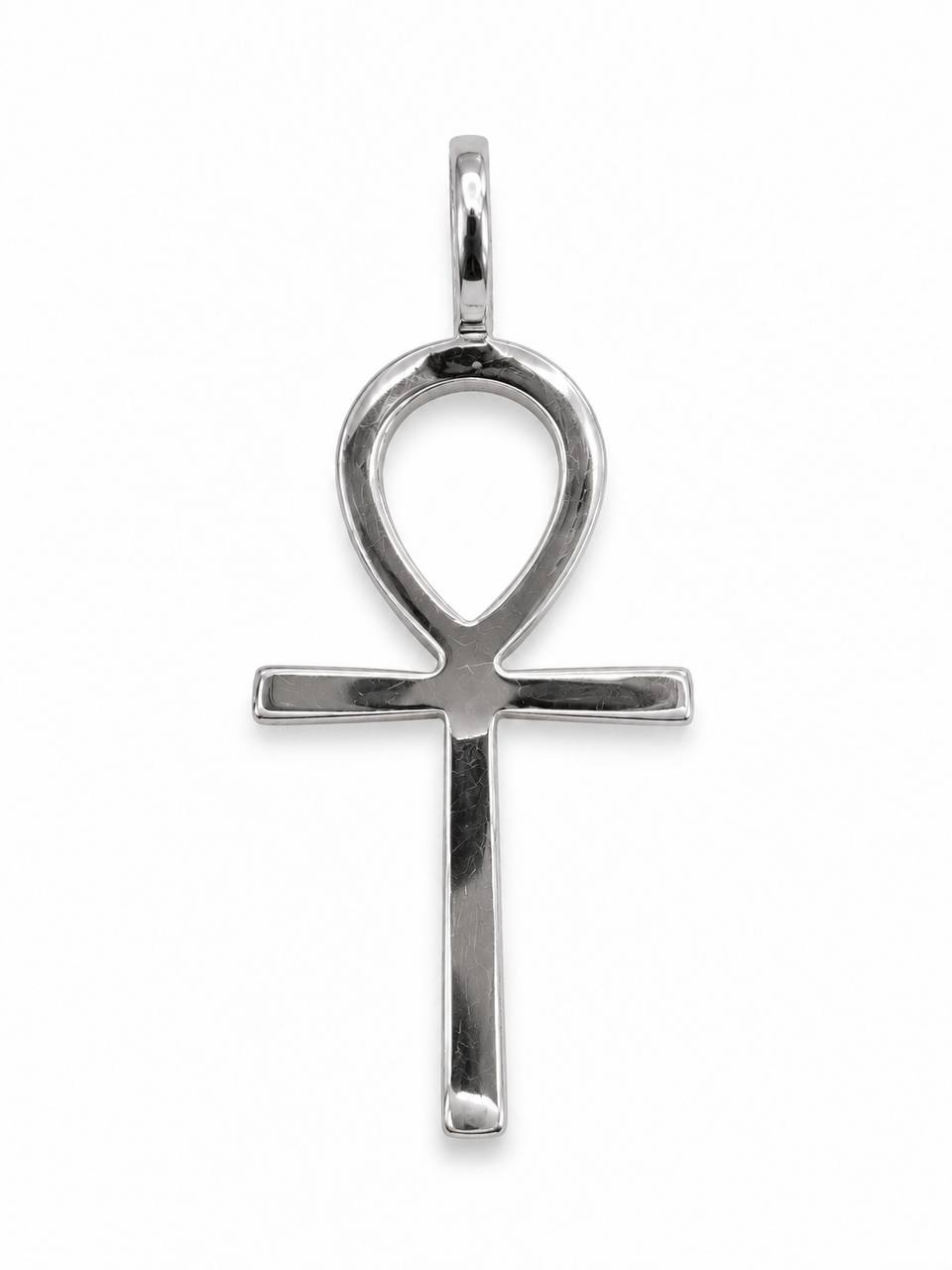 14K White Gold Natural Diamond Ankh Cross Pendant – 0.20 CTW (Copy)
