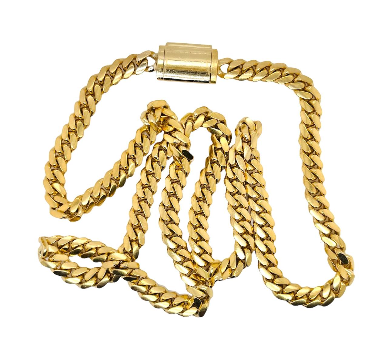 14k Solid Yellow Gold Mens Miami Cuban Link Chain Necklace 26 in 7 MM