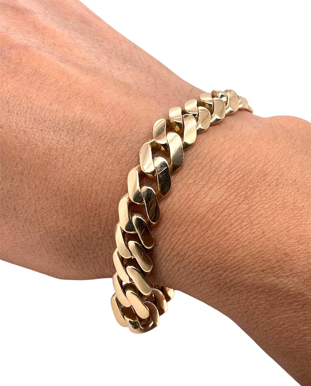 55.1 Gr 14k Solid Yellow Gold Mens Miami Cuban Link Bracelet 11.1 MM 8.25 in