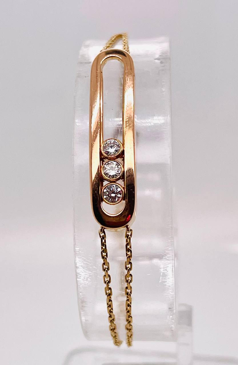 Messika Move Classique 18k Rose Gold Diamond Bracelet