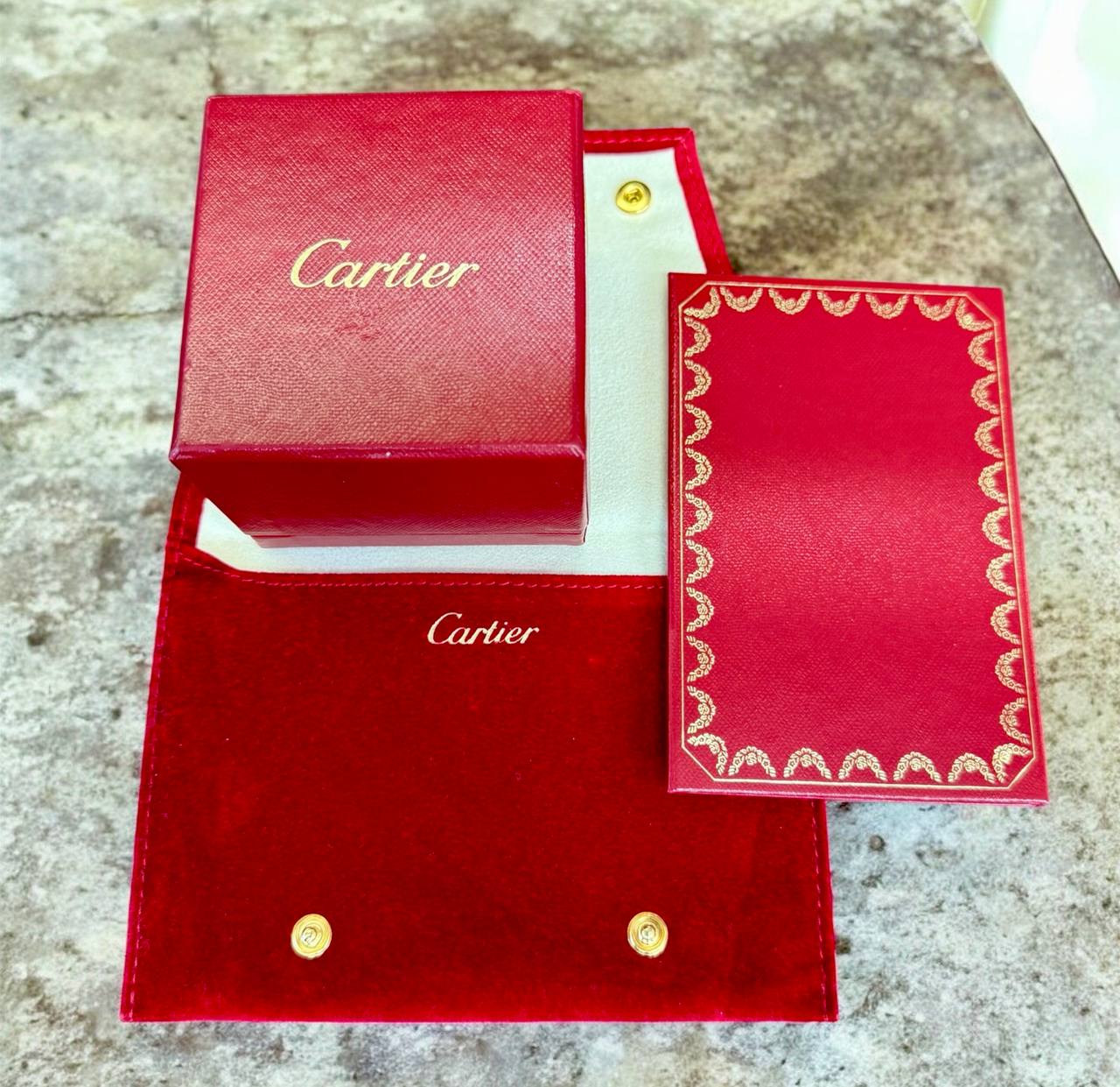Cartier Tank Francaise 18K White Gold 6mm Band Ring