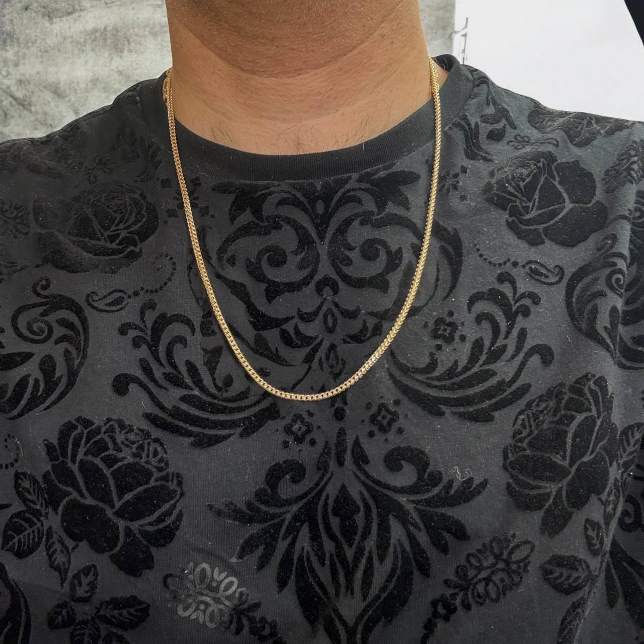 14k Solid Gold Round Franco Chain Necklace 24 in 21.8 Grams