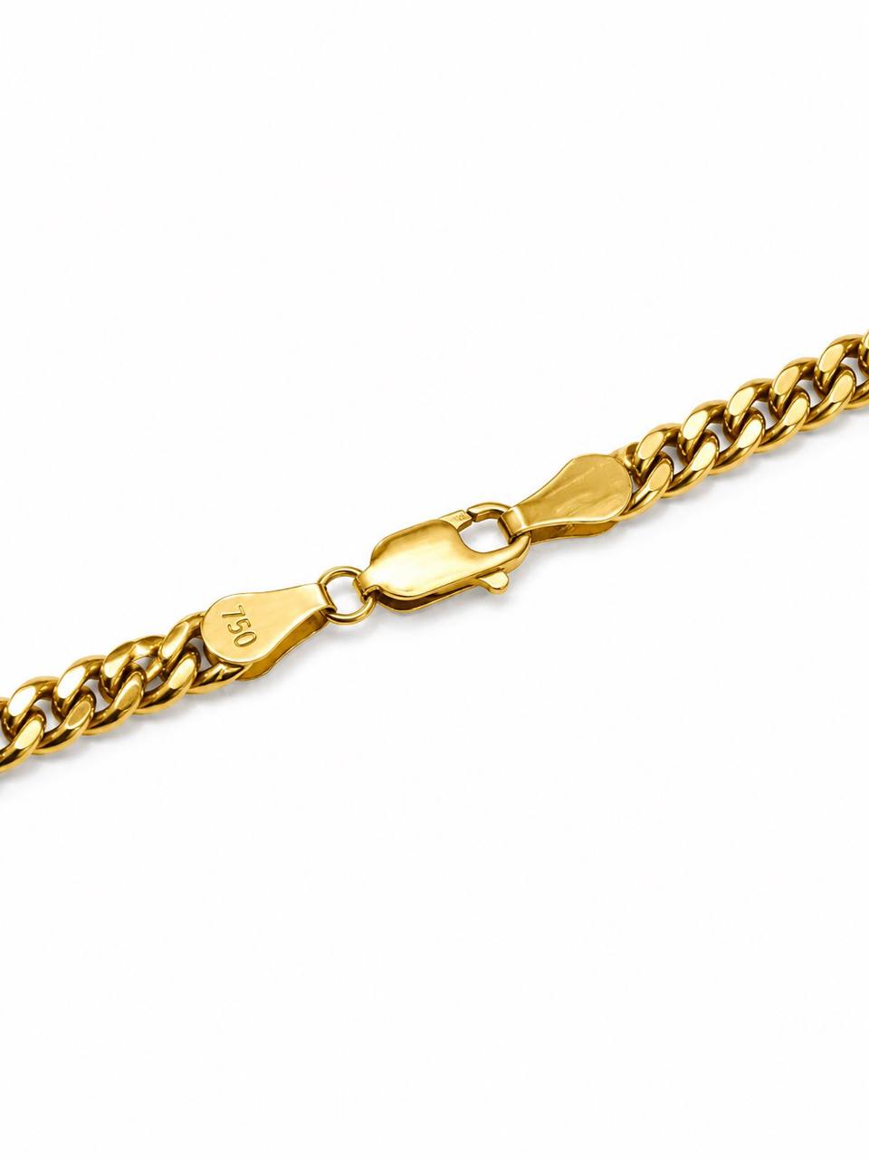 Mens 18K Yellow Gold Miami Cuban Curb Link Chain Necklace 24 in 5mm 26.2 Grams
