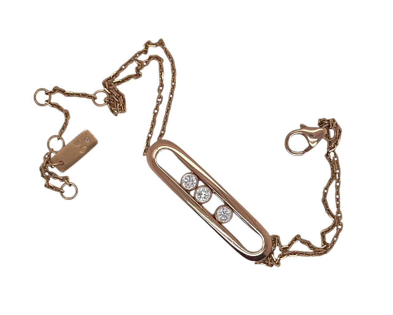 Messika Move Classique 18k Rose Gold Diamond Bracelet