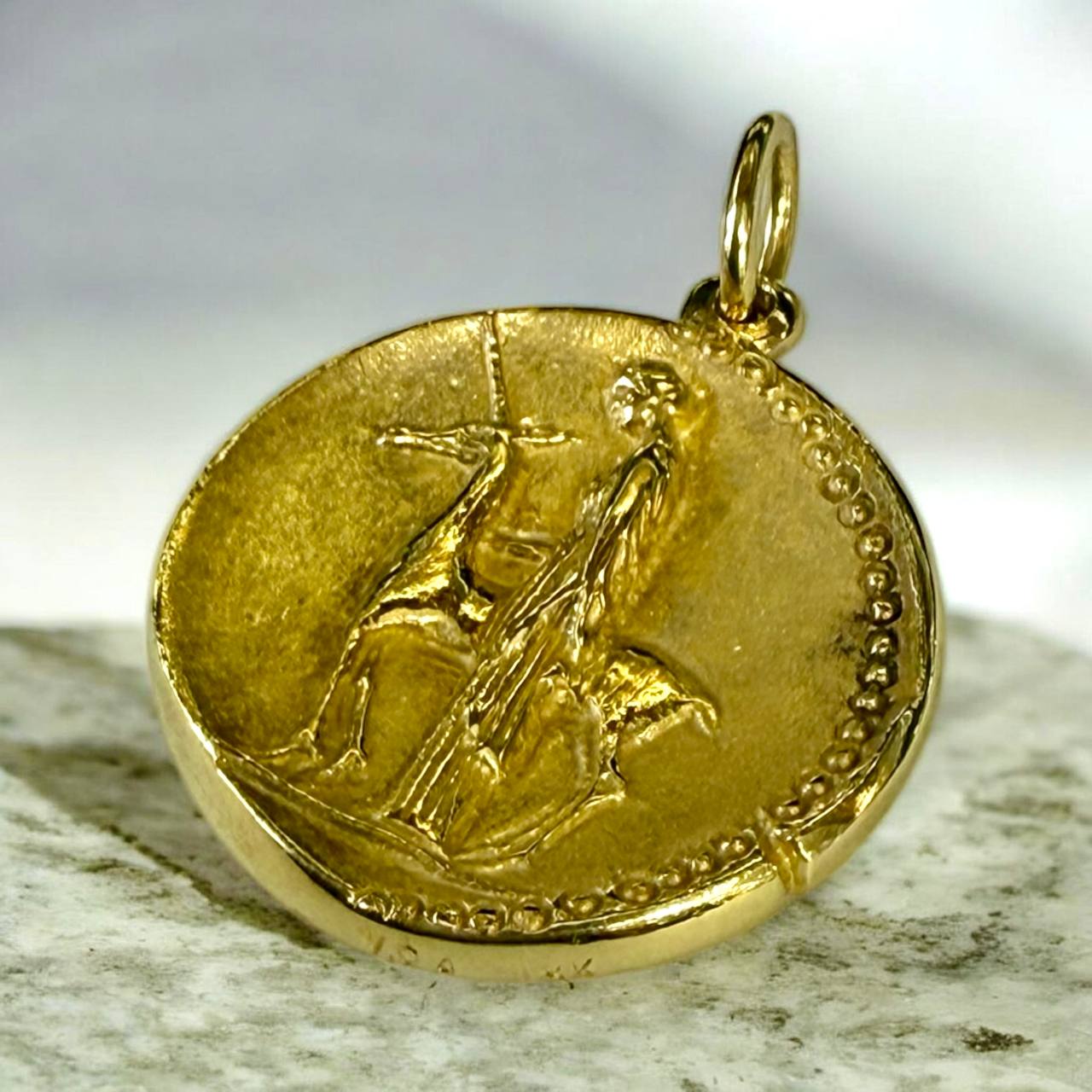 Authentic Vintage Van Cleef & Arpels 18K Gold Virgo Zodiac Pendant