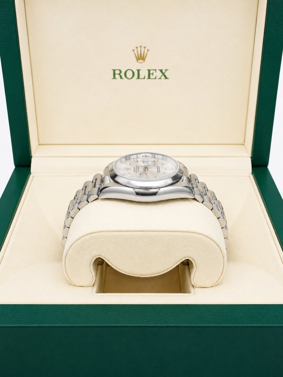 Rolex Day-Date 18206 Platinum 36mm Diamond Dial President Watch