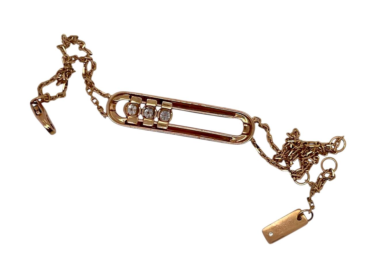 Messika Move Classique 18k Rose Gold Diamond Bracelet