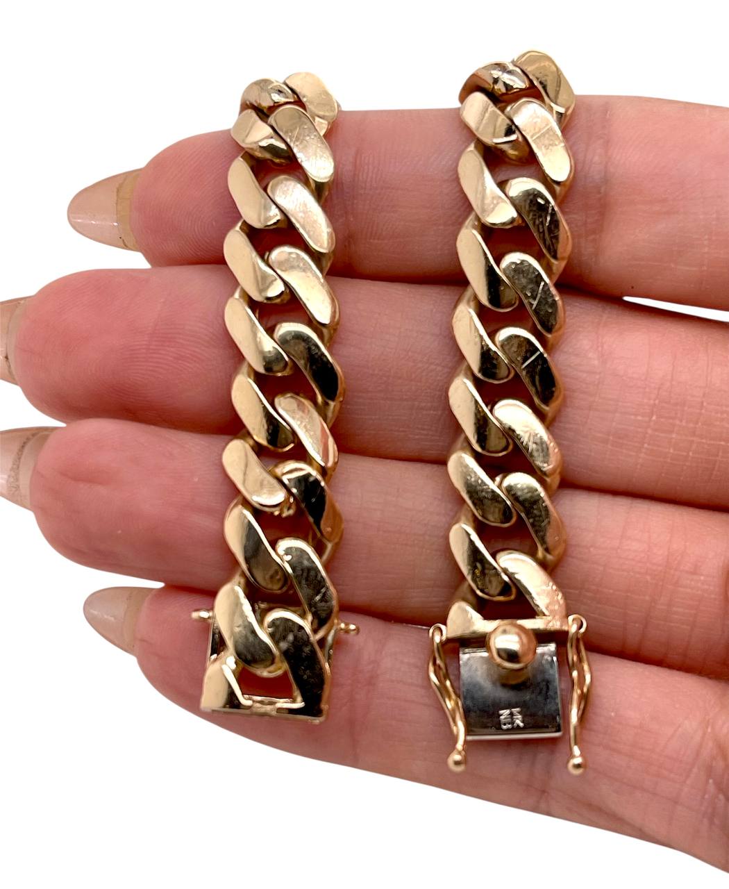 55.1 Gr 14k Solid Yellow Gold Mens Miami Cuban Link Bracelet 11.1 MM 8.25 in