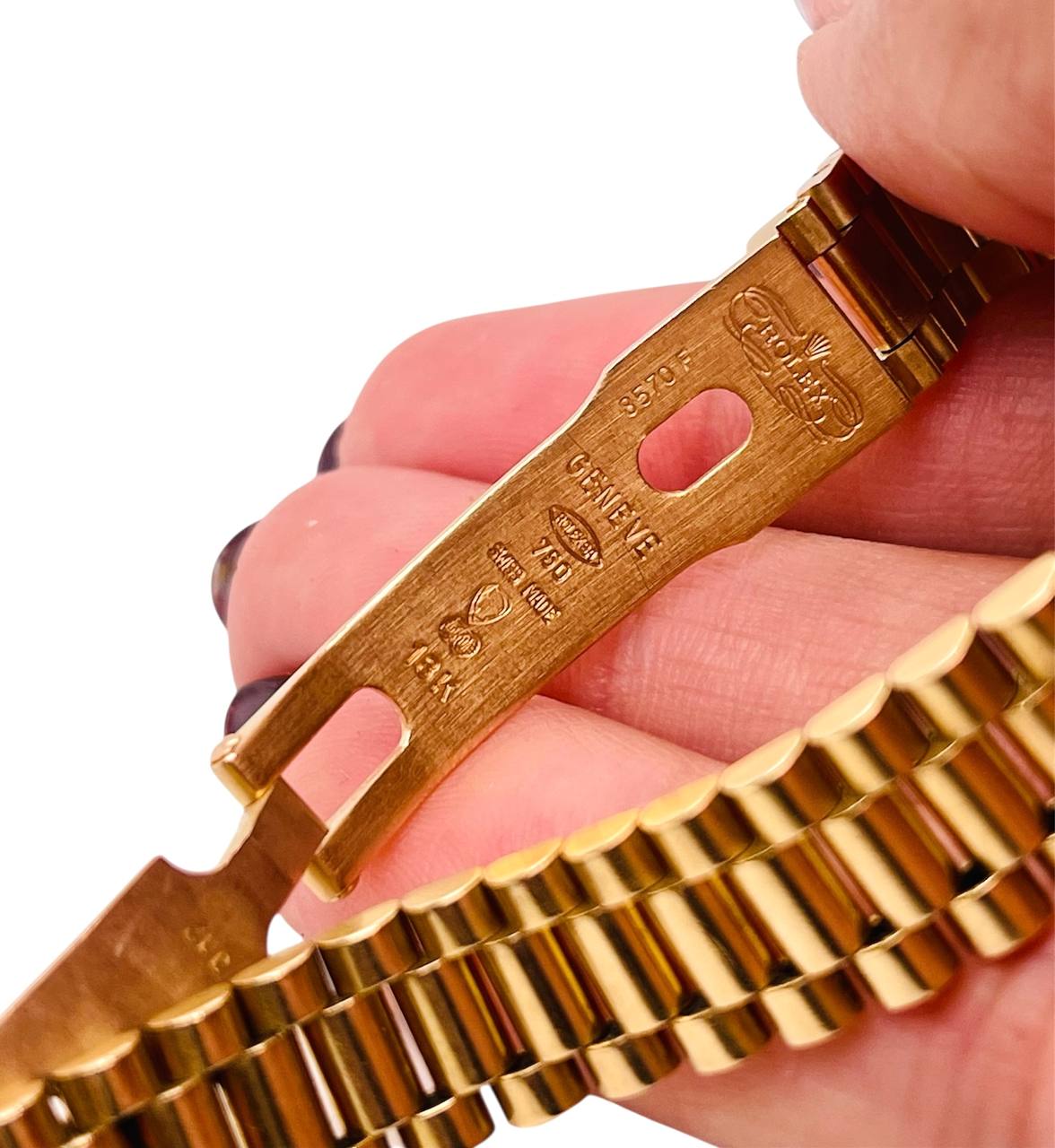 Presidential Rolex Datejust 69178 18K Yellow Gold Watch 26mm Champagne Diamond Dial