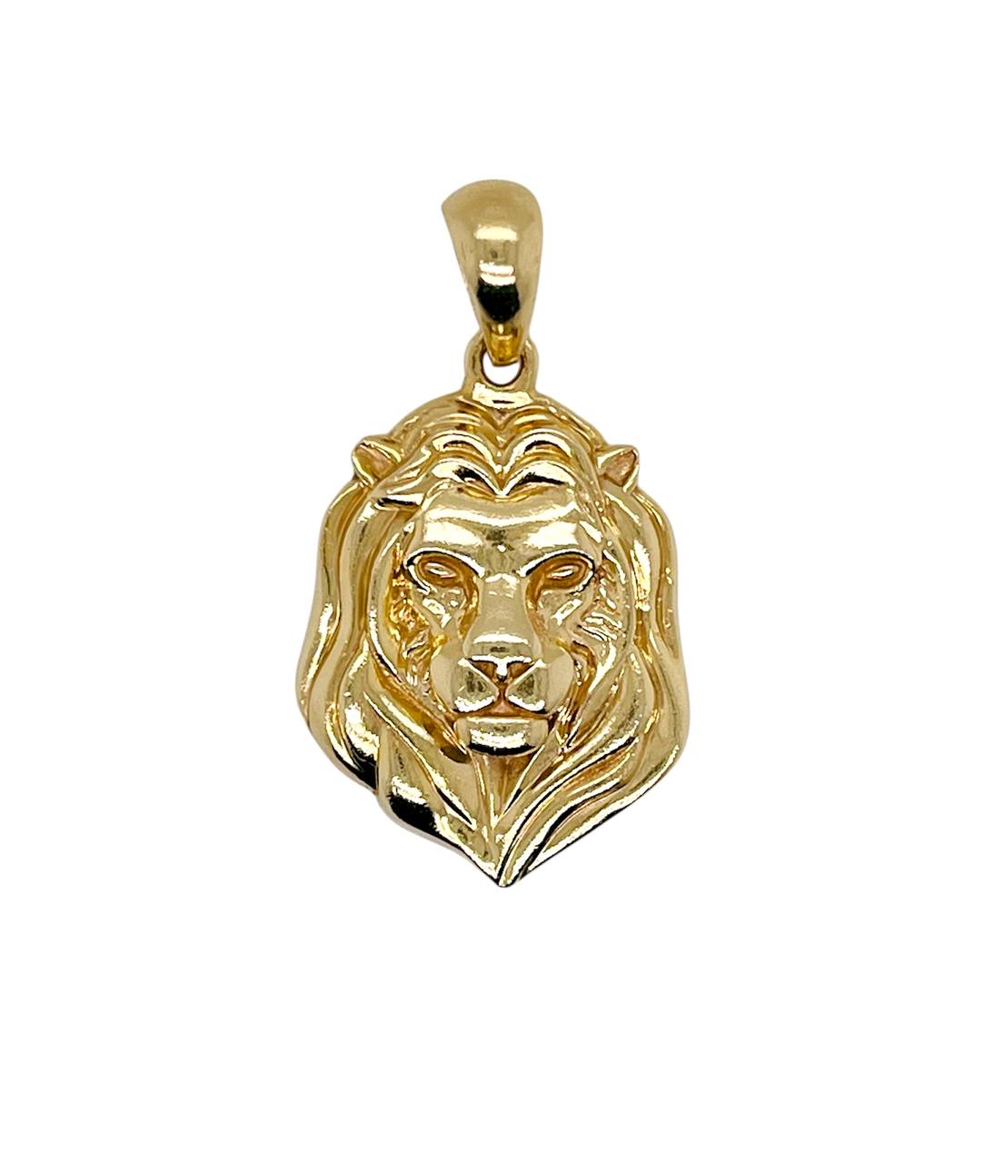Jacoje Standard Lion Pendant 14k Solid Yellow Gold
