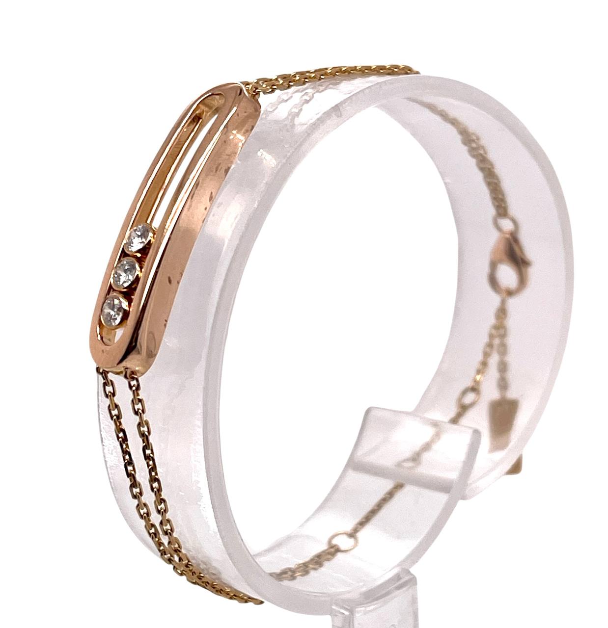 Messika Move Classique 18k Rose Gold Diamond Bracelet