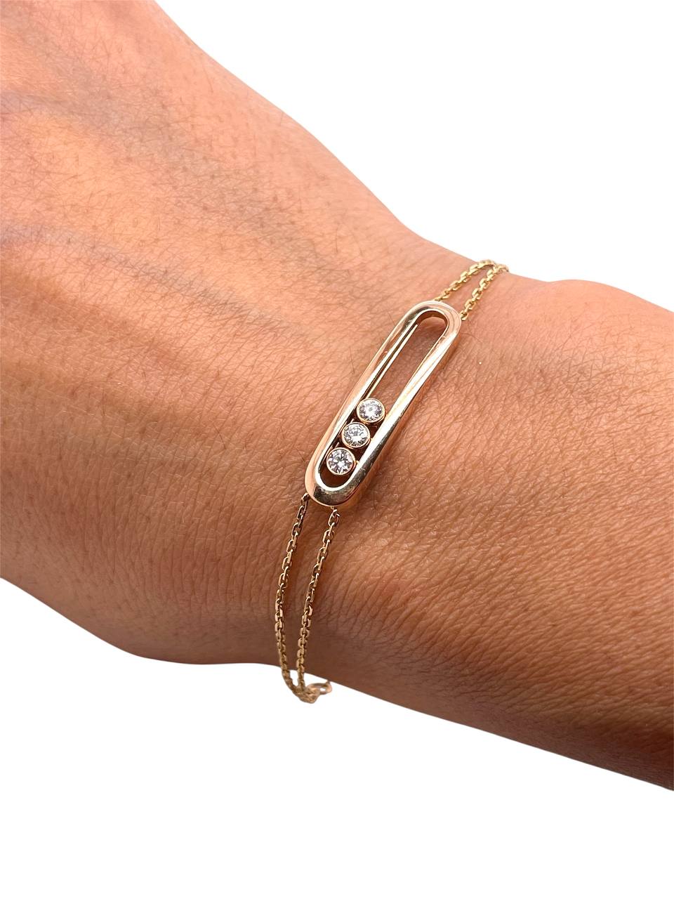Messika Move Classique 18k Rose Gold Diamond Bracelet