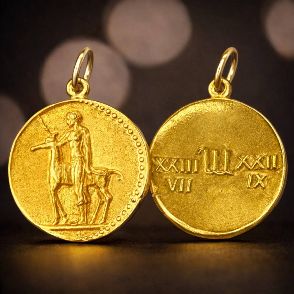 Authentic Vintage Van Cleef & Arpels 18K Gold Virgo Zodiac Pendant