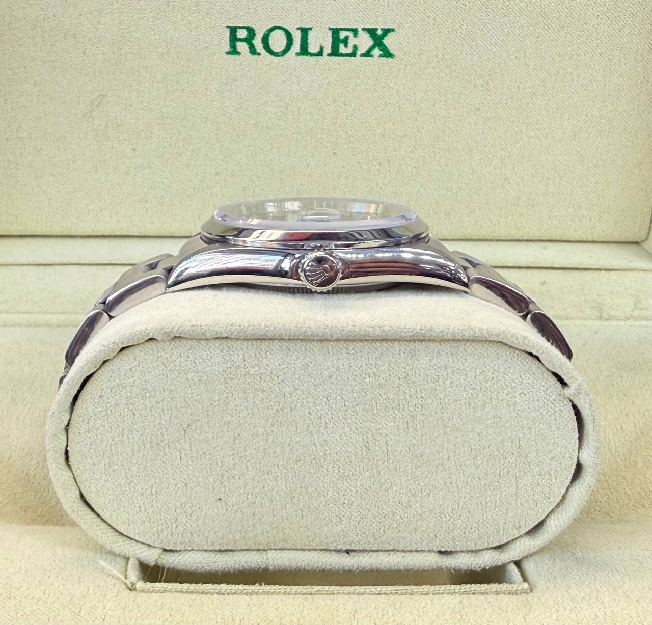 Rolex Datejust 16200 Blue Diamond Dial 36mm Steel Quickset Watch Oyster Band